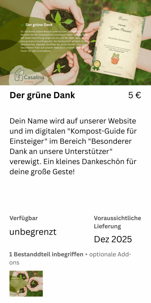 der grüne dank