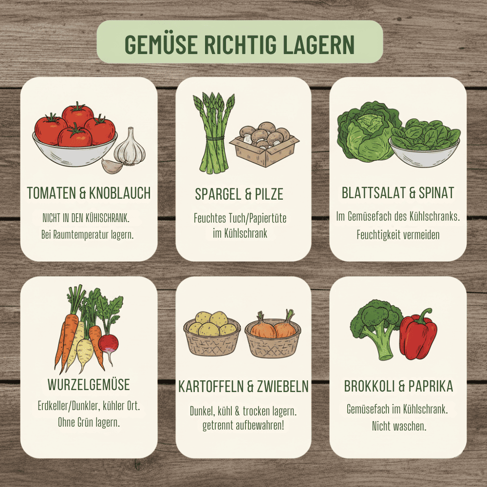 gemüse richtig lagern